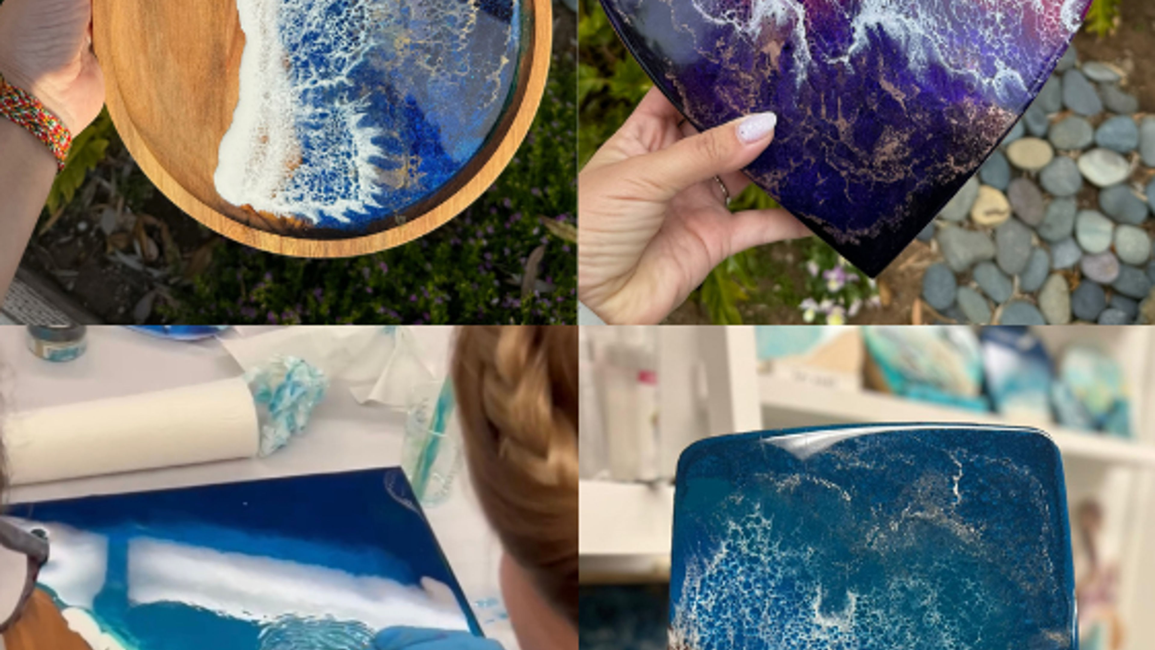 Epoxy Resin Ocean Cheeseboard Workshop - deslizar 4