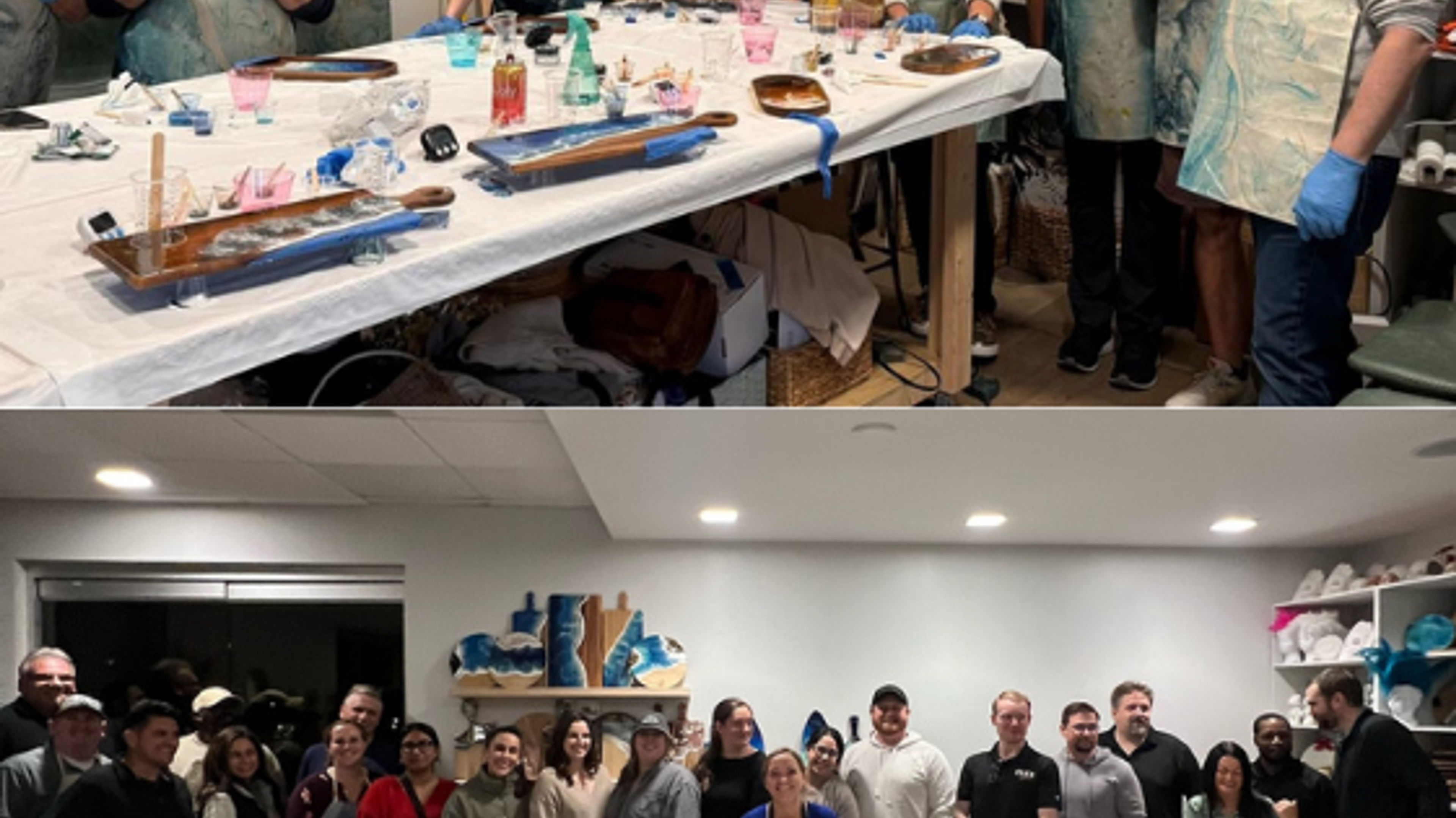 Epoxy Resin Ocean Cheeseboard Workshop - deslizar 15