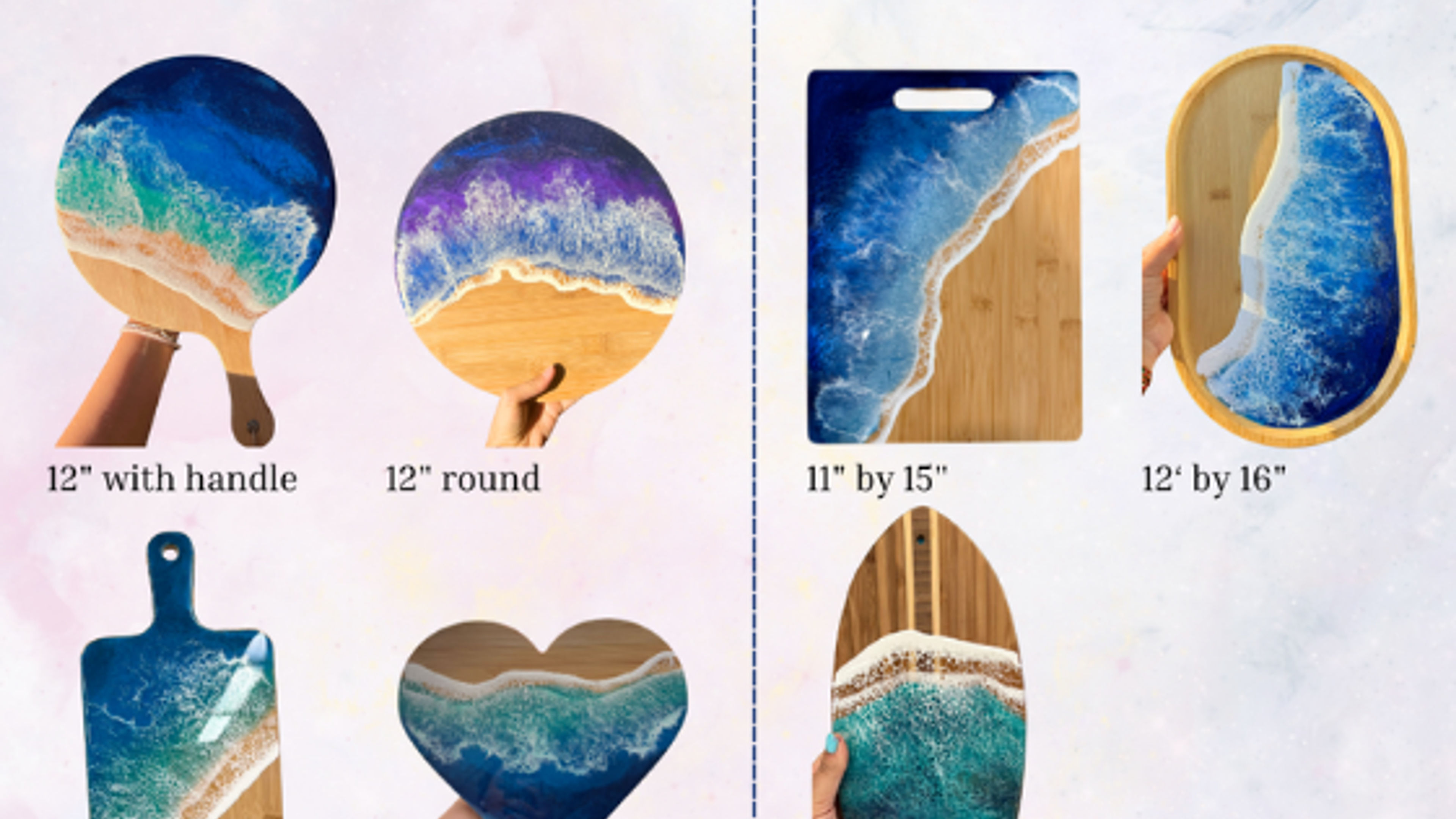 Introductory Resin Art: Ocean Cheeseboard Workshop - slide 14
