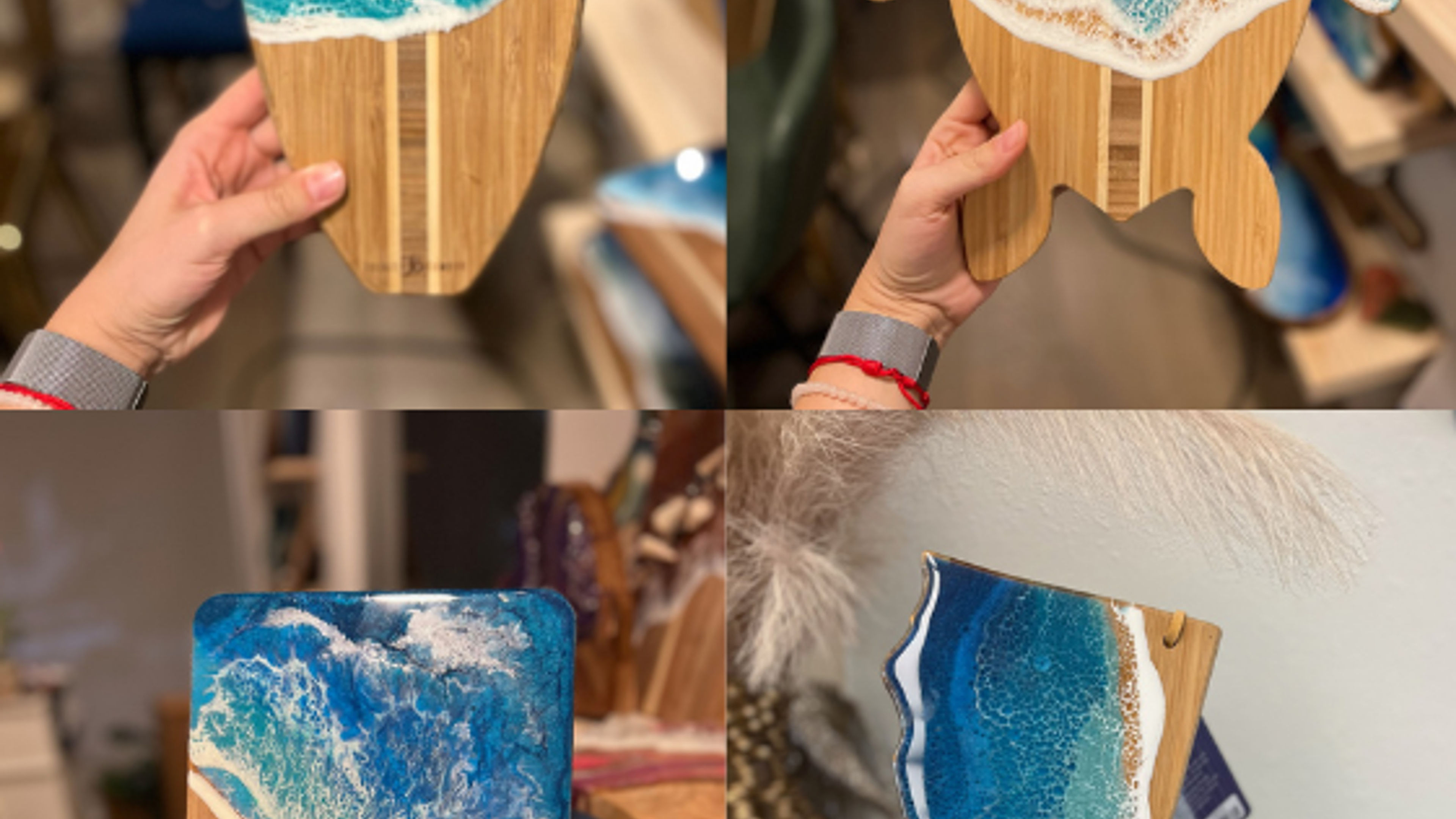 Epoxy Resin Ocean Cheeseboard Workshop | Oceanside - slide 13