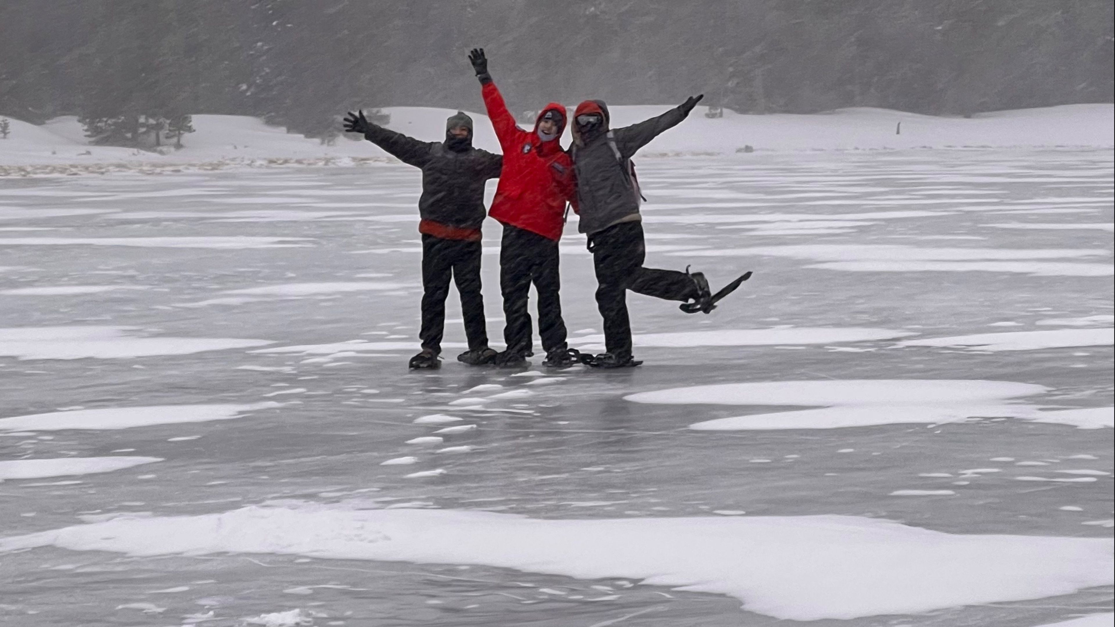 Snowshoe in Rocky Mountain National Park  - slide 1