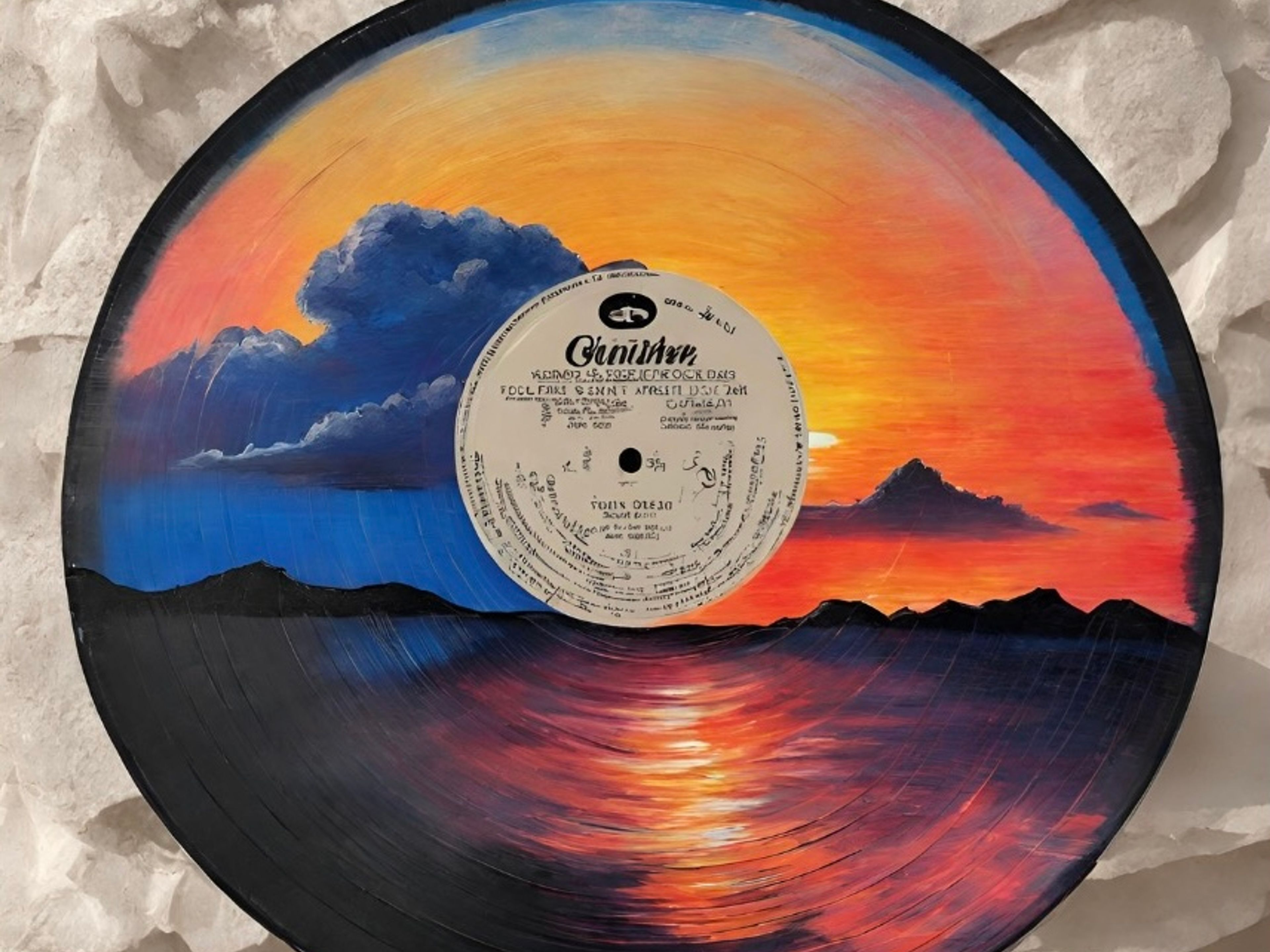 Painting on Vinyl Records