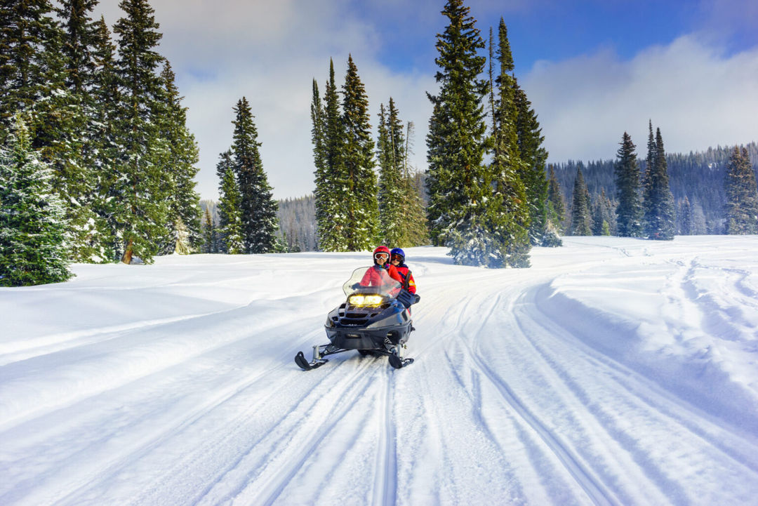 Snowmobiling