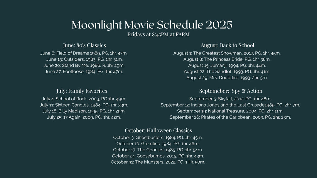 Moonlight Movies at FARM
