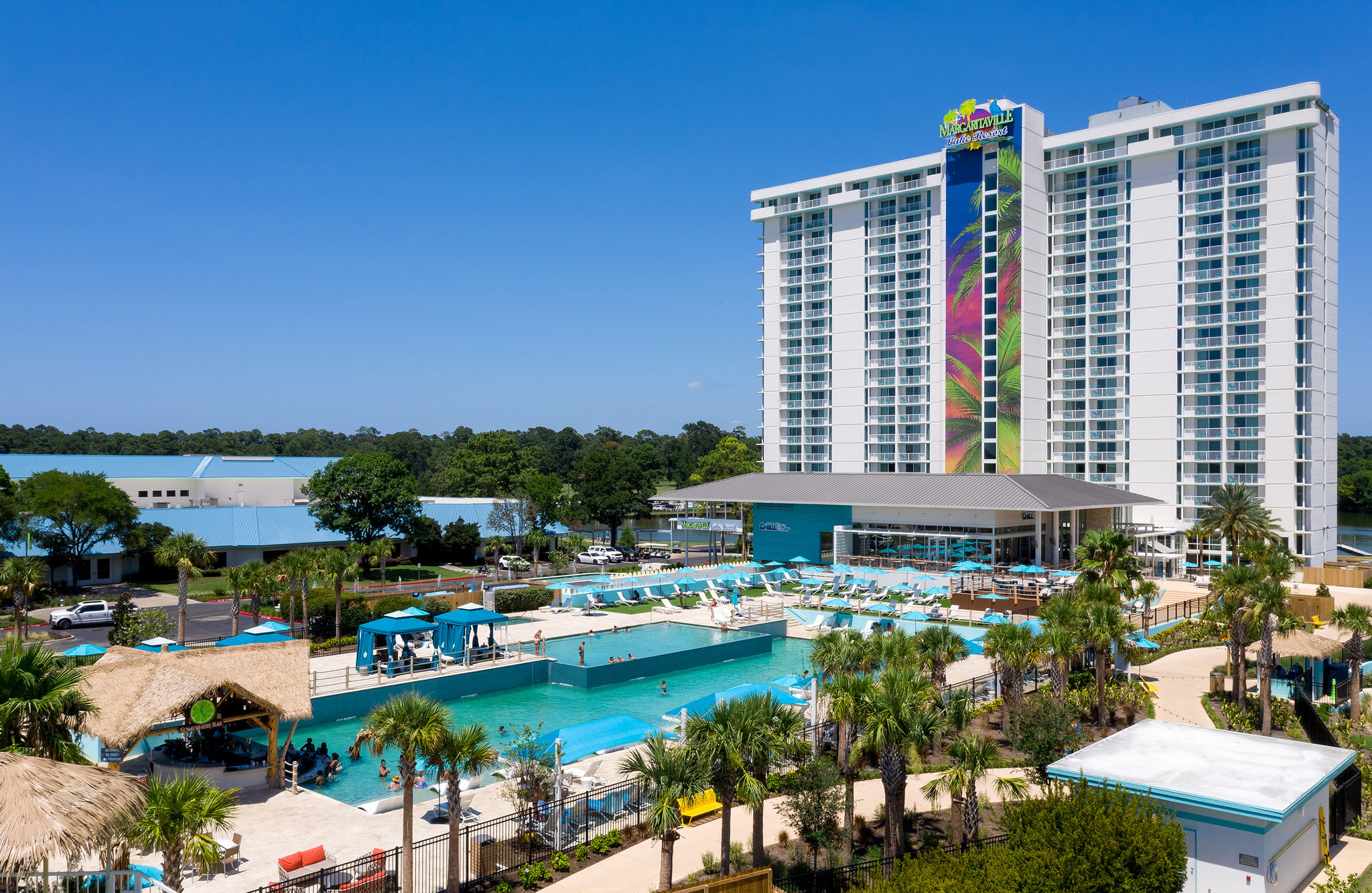 Destination ParadiseTHE PERFECT BLEND OF LAKE LATITUDE AND ISLAND ATTITUDEPut on your flip flops, plan your escape, and set your coordinates to fun and relaxation — Margaritaville Lake Resort, Lake Conroe | Houston brings the spirit of the islands to Lake Conroe, Texas